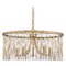 Golden Lighting Marilyn 25-Inch Chandelier in Peruvian Gold by Golden Lighting 1771-5PG-CRY
