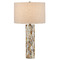 Currey and Company Lighting Currey and Company Colevile Natural Table Lamp with Drum Shade 6000-0880