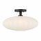 Meridian 18-Inch Wide Semi-Flush Mount in Matte Black by Meridian M60075MBK