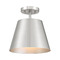 Meridian Meridian Brushed Nickel Semi-Flushmount Light M60076BN