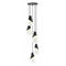 Z-Lite Z-Lite Aimie Matte Black Multi-Light Pendant with Conical Shade 828P7-5R-MB