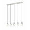 Z-Lite Z-Lite Aimie Brushed Nickel Multi-Light Pendant with Conical Shade 828P6-5L-BN