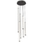 AFX Lighting Afx Lighting Caden Black LED Multi-Light Pendant with Cylindrical Shade CADP99L30UDBKRND6