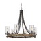 Visual Comfort Studio Collection Angelo 30.50-Inch Chandelier in Oak & Slate Grey by Visual Comfort Studio F3134/6DWK/SGM