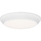 Quoizel Lighting Verge 5.50-Inch LED Flush Mount in White by Quoizel Lighting VRG1605W
