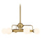 Savoy House Savoy House Lighting Gibson Warm Brass LED Ceiling Fan with Light 30-FD-345-322