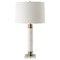 Uttermost Lighting The Uttermost Company Plinth White & Antique Brass Table Lamp with Empire Shade 30401-1