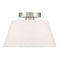 Meridian Meridian Brushed Nickel Semi-Flushmount Light M60077BN