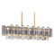 Crystorama Lighting Crystorama Lighting Addis Aged Brass Island Light ADD-317-AG-SM