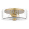 Quoizel Lighting Quoizel Lighting Kaplan Aged Brass Flushmount Light QFL6222AB