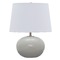 House of Troy Lighting Scatchard Stoneware Gray Gloss Table Lamp by House of Troy Lighting GS600-GG
