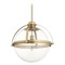 Quorum Lighting Aged Brass Pendant with Globe Shade by Quorum Lighting 88-20-80