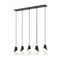 Z-Lite Z-Lite Aimie Matte Black Multi-Light Pendant with Conical Shade 828P7-5L-MB