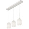 AFX Lighting Afx Lighting Callie White Multi-Light Pendant with Oblong Shade CALP05WHLNR3
