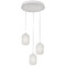 AFX Lighting Afx Lighting Callie White Multi-Light Pendant with Oblong Shade CALP05WHRND3