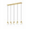 Z-Lite Z-Lite Aimie Modern Gold Multi-Light Pendant with Conical Shade 828P6-5L-MGLD