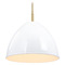 Designers Fountain Lighting Designers Fountain Biba Brushed Gold Pendant Light with Bowl / Dome Shade D300M-15P-BG