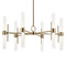 Kichler Lighting Riven 12-Light 3000K LED Chandelier in Champagne Bronze by Kichler 52752CPZLED