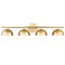 Z-Lite Z-Lite Realm Sphere Modern Gold Bathroom Light 7517-4V-MGLD