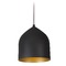 Kuzco Lighting Helena 8-Inch LED Mini Pendant in Black with Gold Interior by Kuzco Lighting PD9108-BK/GD