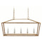 Visual Comfort Signature Collection E.F. Chapman Darlana Linear Lantern in Antique Brass by VC Signature CHC5765ABNRT