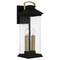 Quoizel Lighting Quoizel Lighting Henderson Earth Black & Gold Accents Outdoor Wall Light HND8406EK