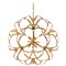 Currey and Company Lighting Sappho Chandelier in New Gold Leaf by Currey & Company 9000-0259
