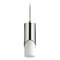 Oxygen Ellipse 9-Inch LED Glass Pendant in Polished Nickel by Oxygen Lighting 3-667-120