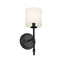 Kichler Lighting Ali Wall Sconce with Fabric Shade in Black by Kichler Lighting 52505BK