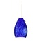 Besa Lighting Besa Lighting Pera Satin Nickel LED Mini-Pendant Light with Oblong Shade 1XT-171386-LED-SN