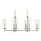 Designers Fountain Lighting Designers Fountain Harlowe Satin Platinum Island Light with Cylindrical Shade 87286-SP