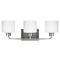 Generation Lighting Canfield Brushed Nickel Bathroom Light by Generation Lighting 4428803-962