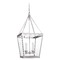 Visual Comfort Signature Collection Chapman & Myers Launceton Square Lantern in Nickel by Visual Comfort Signature CHC5611PNCG