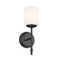 Kichler Lighting Ali Sconce with Glass Shade in Black by Kichler Lighting 55140BK