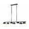 Z-Lite Realm Sphere 54-Inch Linear Chandelier in Matte Black by Z-Lite 7517-7L-MB