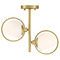 Designers Fountain Lighting Designers Fountain Teatro Brushed Gold Semi-Flushmount Light D296C-SF-BG