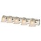 Design Classics Lighting Alabaster Glass 5-Light Bathroom Light in Satin Nickel 1205-09 GL9222-ALB