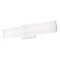 Kuzco Lighting Modern Chrome LED Bathroom Light with White Shade 3000K 900LM by Kuzco Lighting VL60220-CH