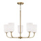 HomePlace by Capital Lighting Lawson 5-Light Chandelier in Brass by HomePlace by Capital Lighting 448851AD-542