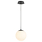 Oxygen Luna 12-Inch 3500K LED Pendant in Black by Oxygen Lighting 3-673-3515