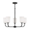 HomePlace by Capital Lighting Lawson 5-Light Chandelier in Black by HomePlace by Capital Lighting 448851MB-542