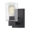 Design Classics Lighting Design Classics Vashon Matte Black Sconce 2101-07 GL1041C