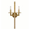 Visual Comfort Signature Collection Kelly Wearstler Liaison Double Sconce in Brass by VC Signature KW2201AB