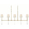 Visual Comfort Signature Collection Visual Comfort Signature Collection Suzanne Kasler Camille Hand-Rubbed Antique Brass Island Light SK5055HAB-L