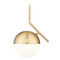 Z-Lite Z-Lite Realm Sphere Modern Gold Pendant Light with Globe Shade 7517P11-MGLD