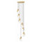Z-Lite Z-Lite Aimie Modern Gold Multi-Light Pendant with Conical Shade 828P6-7R-MGLD