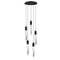 ET2 Lighting Quartz 5-Light LED Pendant in Black by ET2 Lighting E31244-20BK