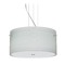 Besa Lighting Besa Lighting Tamburo Satin Nickel LED Pendant Light with Drum Shade 1KV-4008KR-LED-SN