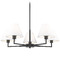 Z-Lite Z-Lite Leila Matte Black Chandelier 744-34R-MB
