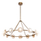 Alora Lighting Dahlia 46.50-Inch LED Alabaster Chandelier in Brass by Alora Lighting CH346046VBAR